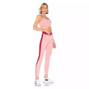 REVOLVE Lovewave Bailey Colorblock Legging Rio Red EUC Athletic Yoga High Rise M